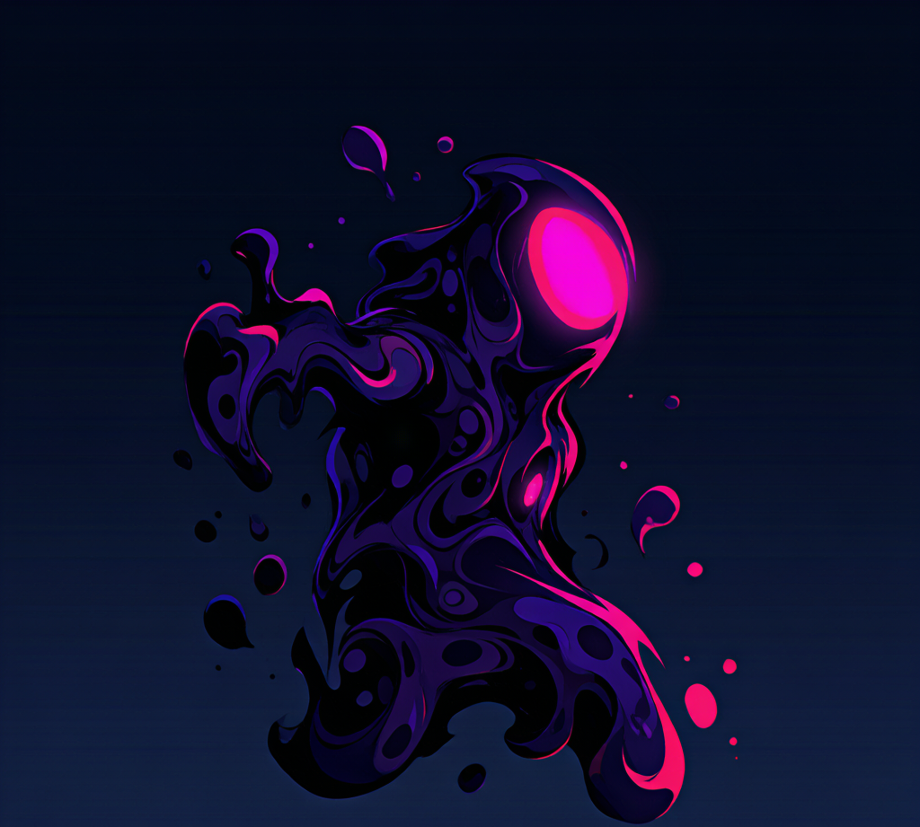 Original illustration: menacing boss silhouette for the Splatoon Raiders boss guide
